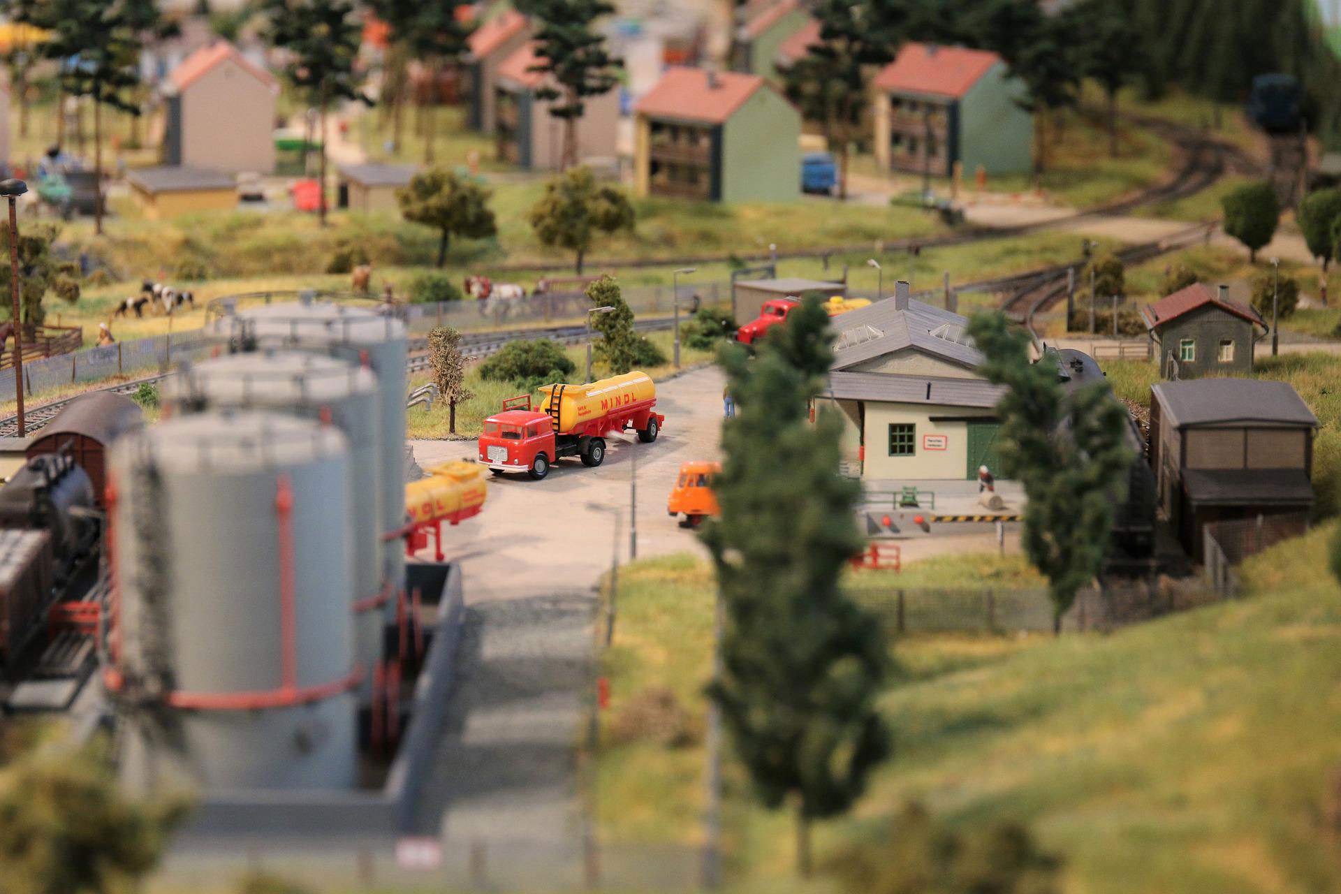 beautiful model railway scenery