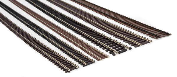 different scales of model railway track