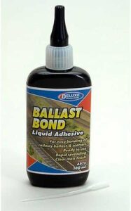 Ballast Bond for Model Railway Ballast