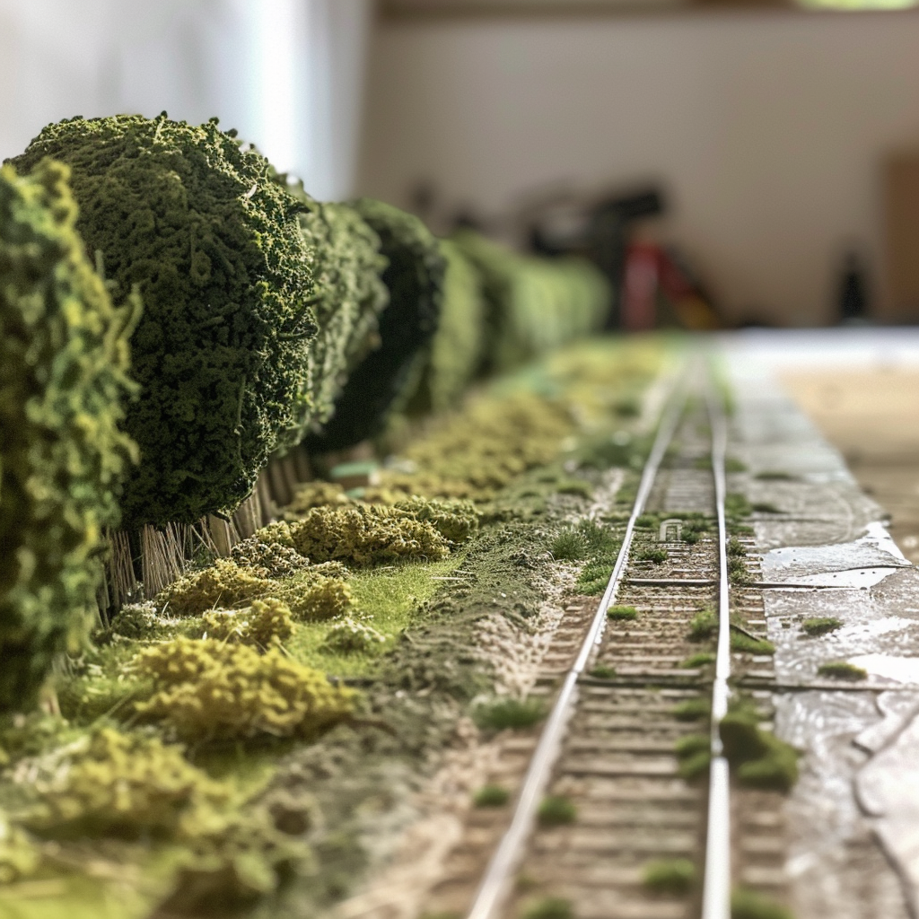 model railway bushes