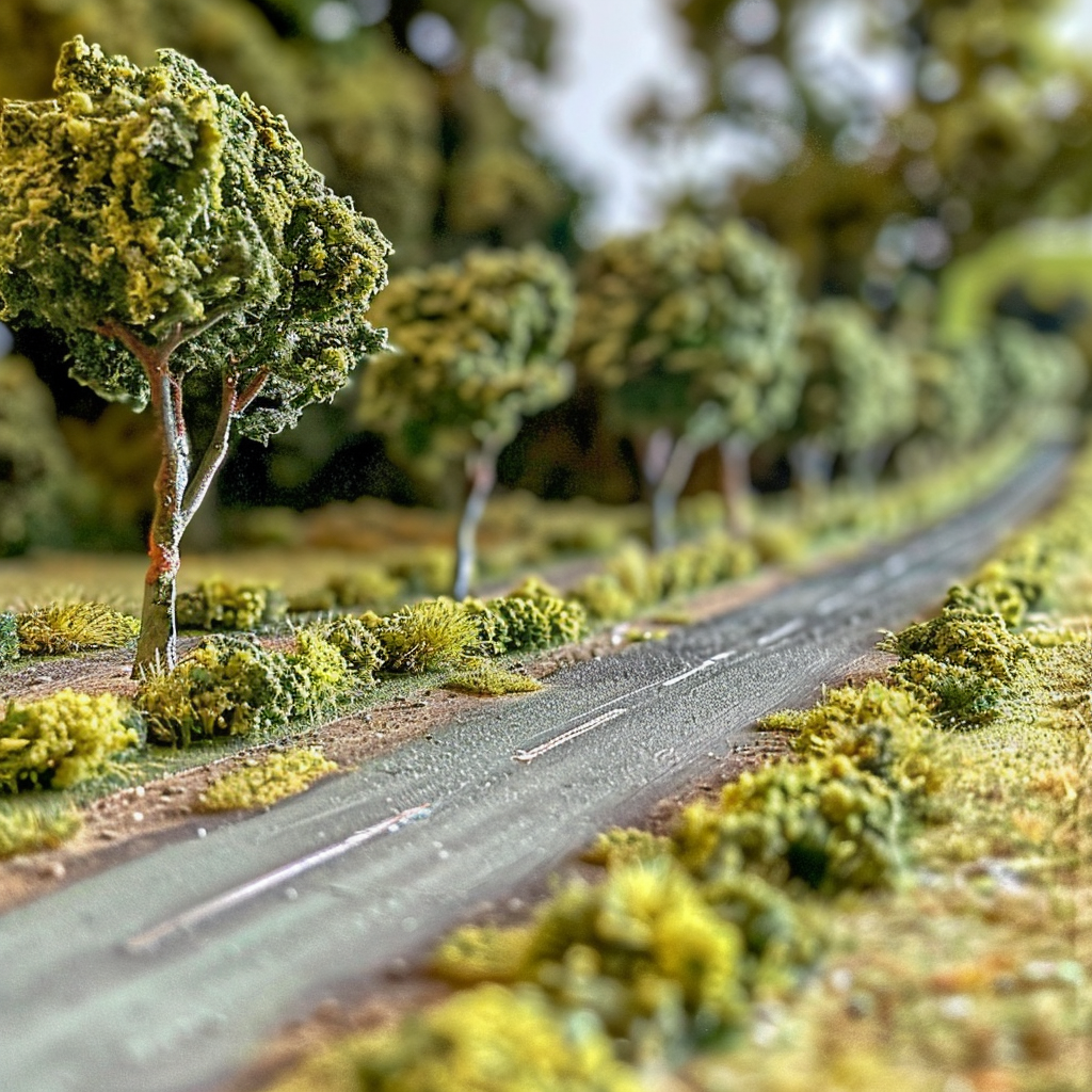 model railway bushes